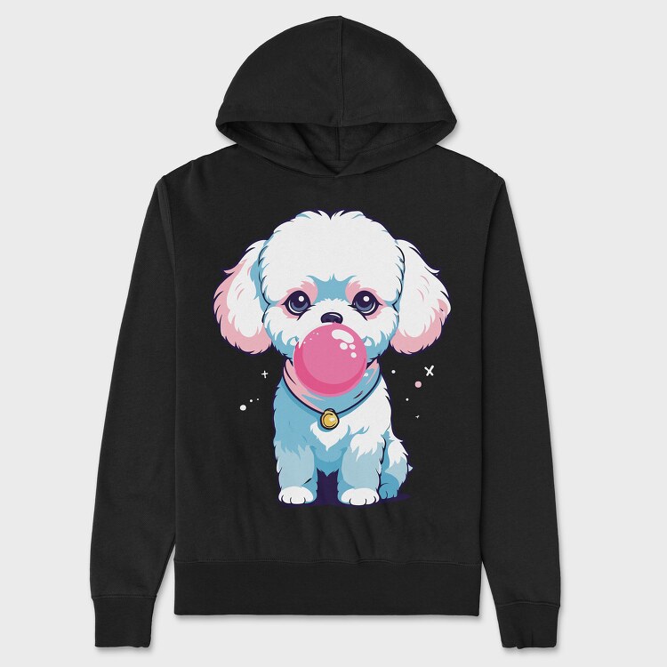 Dog Bubblegum, Unisex Men's Hoodie