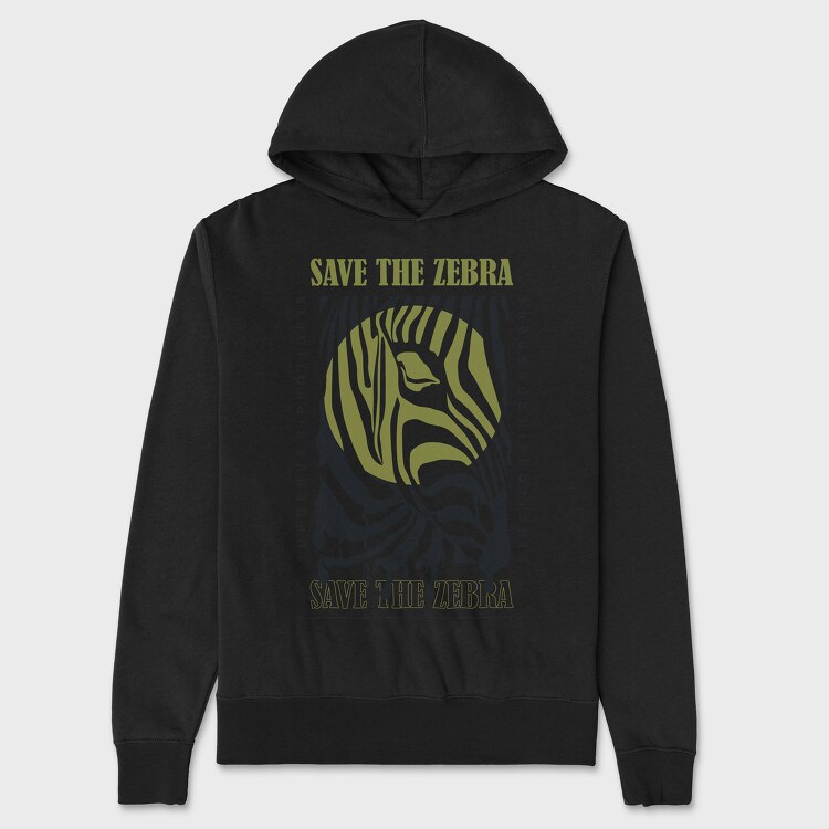 Save The Zebra 2, Unisex Men's Hoodie