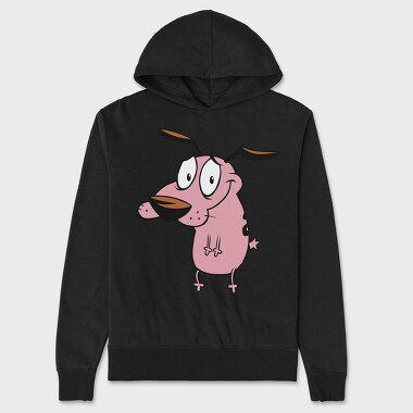 Unisex Men's Hoodie, Cartoon Retro Courage the Cowardly Dog 5