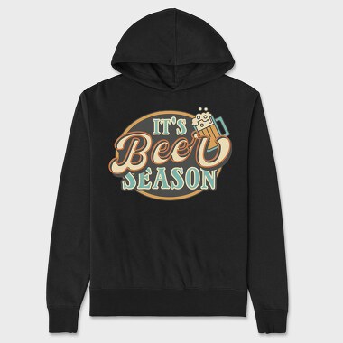 It Is Beer Season, Unisex Men's Hoodie