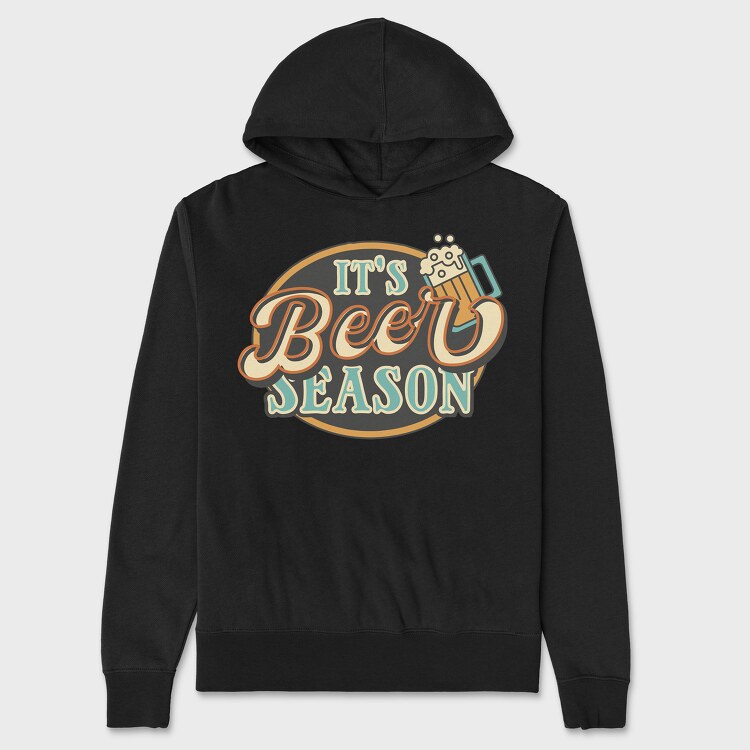 It Is Beer Season, Unisex Men's Hoodie