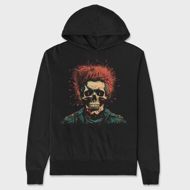 Skull Punk, Unisex Men's Hoodie
