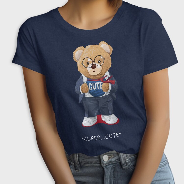 Cute Bad Bear, Unisex Men's T-Shirt