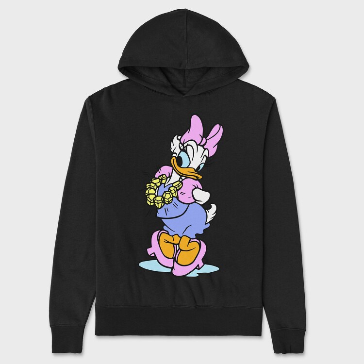 Cartoon Retro Daisy Duck 5, Унисекс Мъжко Суичър