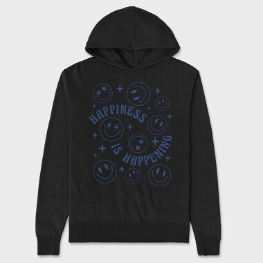 Unisex Men's Hoodie, Happiness Happening