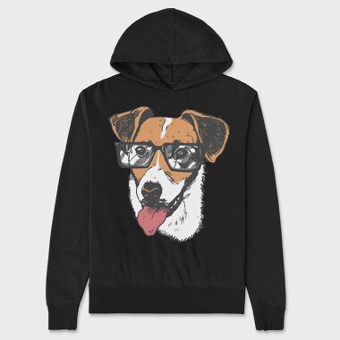 Jack Russell Terrier Sunglasses, Unisex Men's Hoodie