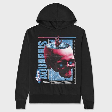Horoscope Aquarius, Unisex Men's Hoodie