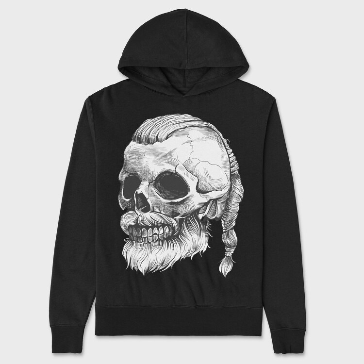 Skull Viking, Unisex Men's Hoodie