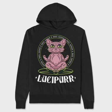 Cute Cat Satan, Unisex Men's Hoodie