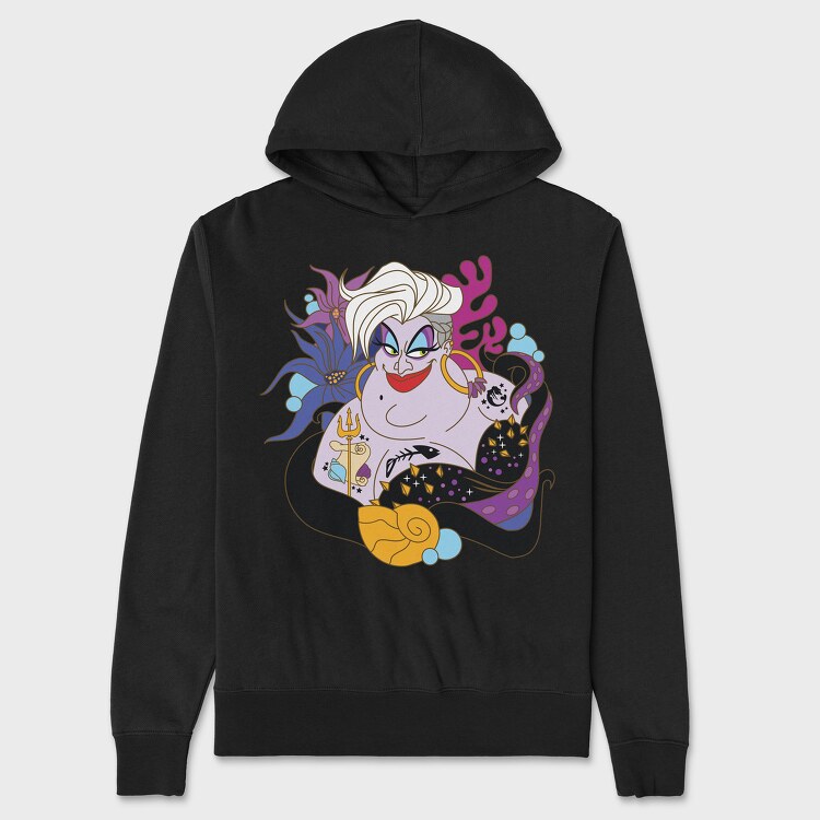 Villanas Disney Ursula D, Unisex Men's Hoodie