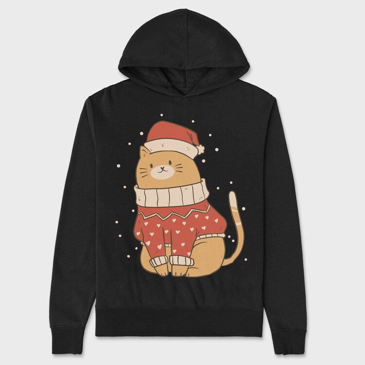 Cute Cat Christmas, Унисекс Мъжко Суичър