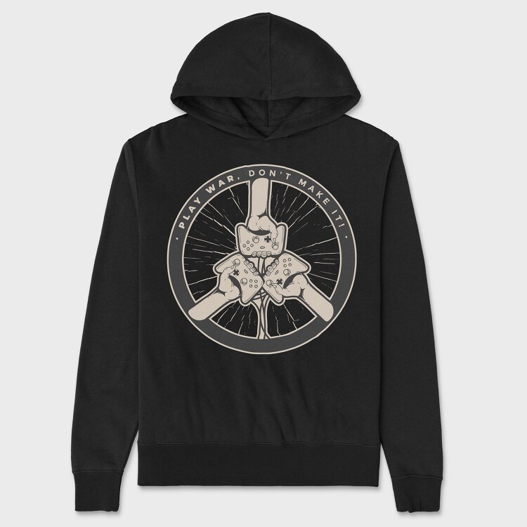 Play War, Unisex Men's Hoodie