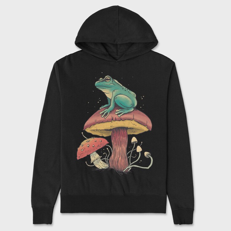 Mushroom Frog, Унисекс Мъжко Суичър