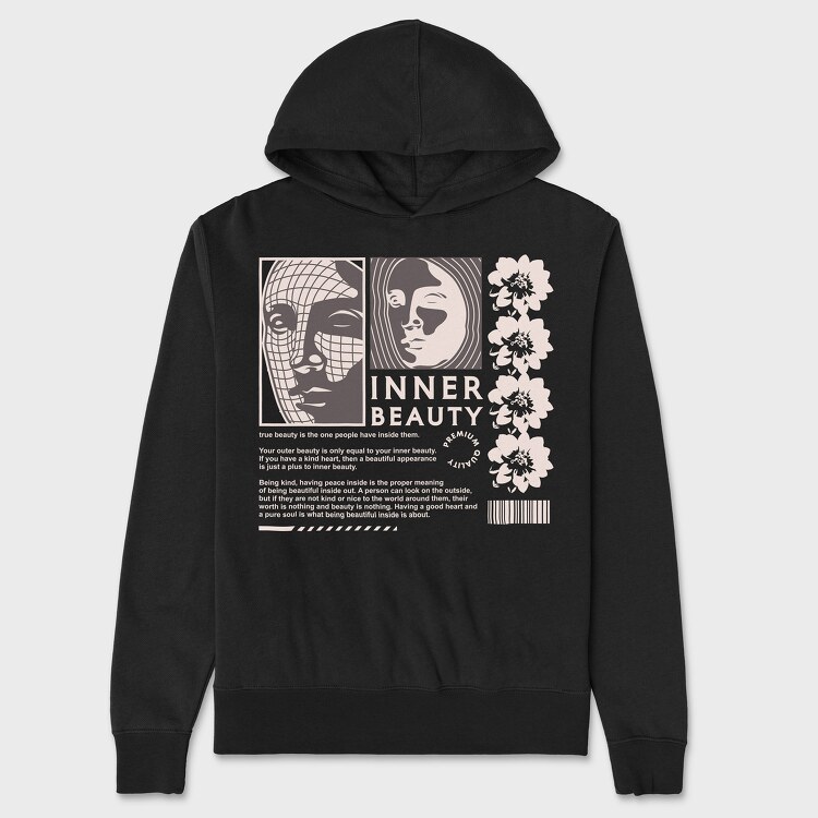 Inner Beauty 2, Unisex Men's Hoodie
