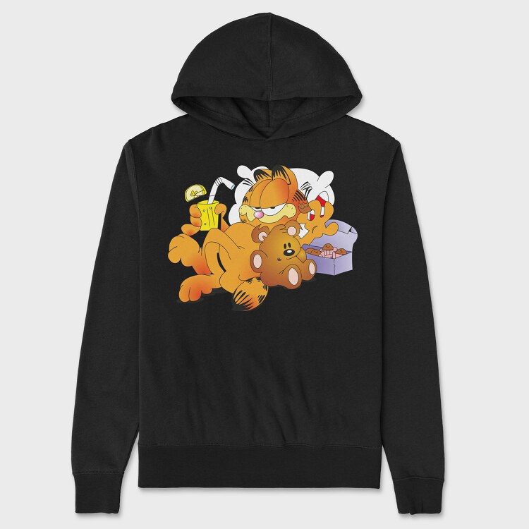 Cartoon Retro Garfield 4, Унисекс Мъжко Суичър