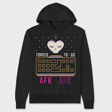 Унисекс Мъжко Суичър, Forcet to Go Afk