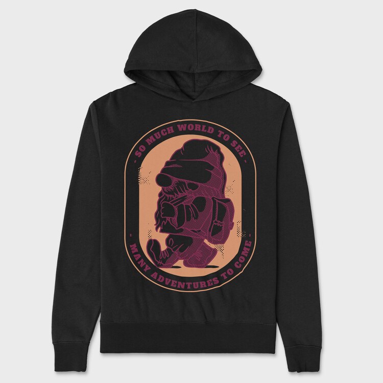 So Much World to See, Unisex Men's Hoodie
