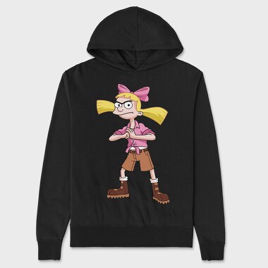 Cartoon Retro Hey Arnold 5, Unisex Men's Hoodie