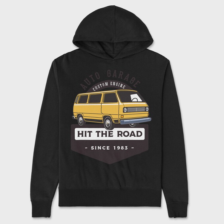 1985 VW Westie camper, Unisex Men's Hoodie