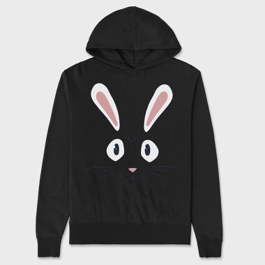 Easter Rabbit Face, Unisex Men's Hoodie