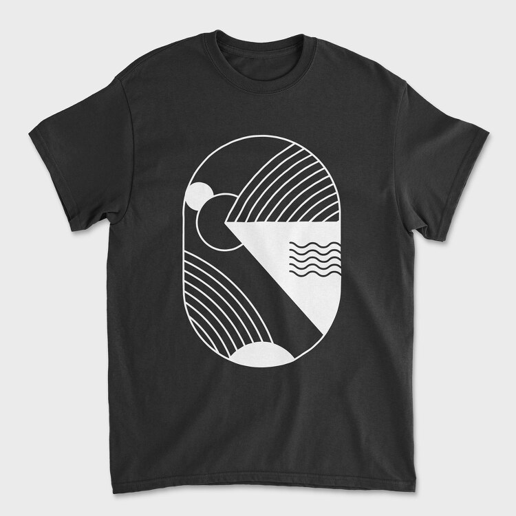 Minimal Geometric 2, Unisex Men's T-Shirt