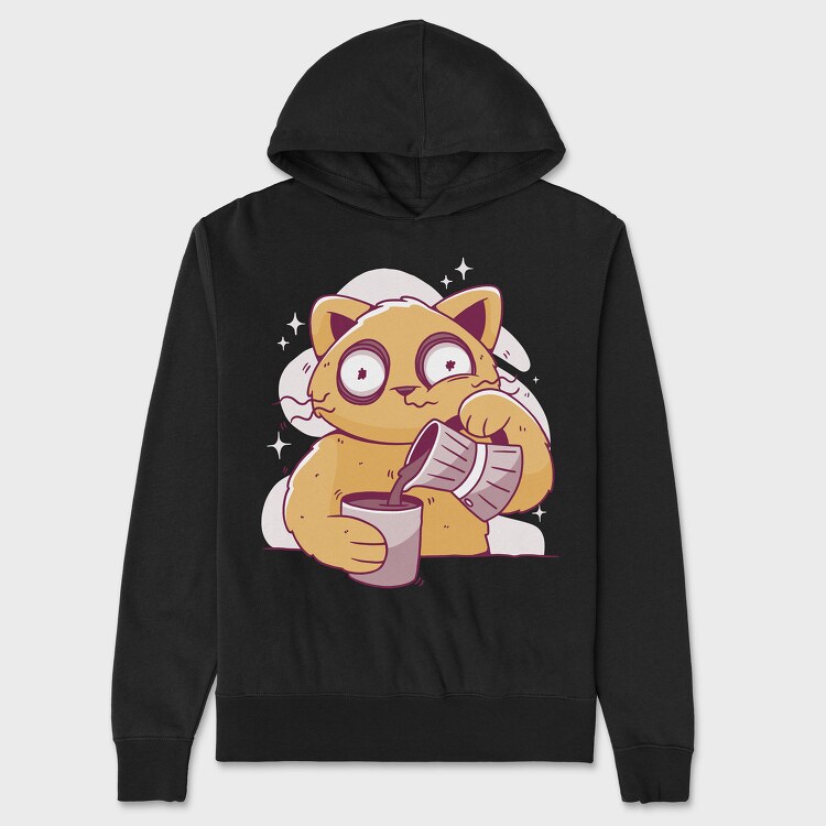 Coffee Cat, Унисекс Мъжко Суичър