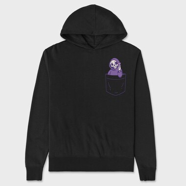 Grim Reaper Pocket Love, Unisex Men's Hoodie