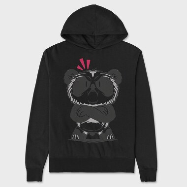Angry Panda, Unisex Men's Hoodie